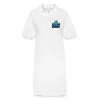 Die Sichtbare Spitze Mein Netto Eisberg Steuern - Stanley/Stella Frauen Bio-Polokleid PAIGER - Weiß - Vorne