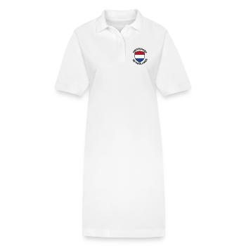 Drapeau du Bouclier néerlandais - Robe polo bio PAIGER Stanley/Stella Femme - blanc - Devant