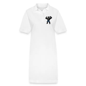 King Gorilla Bling - Robe polo bio PAIGER Stanley/Stella Femme - blanc - Devant