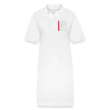 Doing My Best Funny Honest Motivational Saying - Stanley/Stella PAIGER Organic Women’s Polo Dress - white - Front