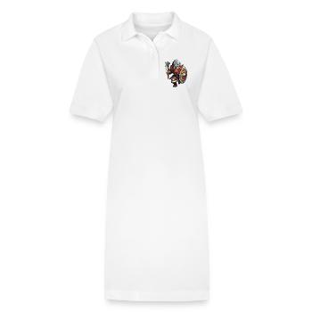 Kämpfender Germane - Stanley/Stella Frauen Bio-Polokleid PAIGER - Weiß - Vorne
