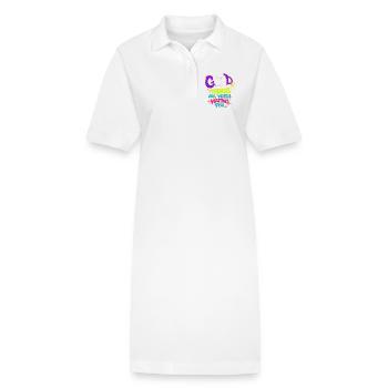 Good_hosszu - Robe polo bio PAIGER Stanley/Stella Femme - blanc - Devant