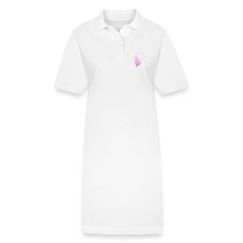 danse yoga temple Mandala méditation Inde shanti - Robe polo bio PAIGER Stanley/Stella Femme - blanc - Devant