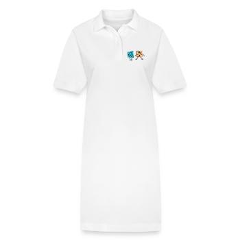 Science Physique Chimie OMG - Robe polo bio PAIGER Stanley/Stella Femme - blanc - Devant