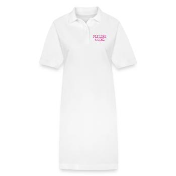 Pilote d’aviation volant - Robe polo bio PAIGER Stanley/Stella Femme - blanc - Devant