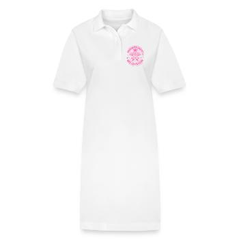 Dartspielerin Dart Darts Darten - Stanley/Stella Frauen Bio-Polokleid PAIGER - Weiß - Vorne
