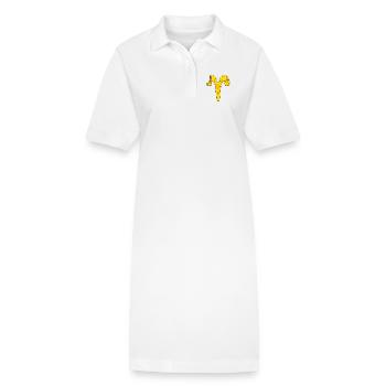 Signe du zodiaque Bélier - Robe polo bio PAIGER Stanley/Stella Femme - blanc - Devant