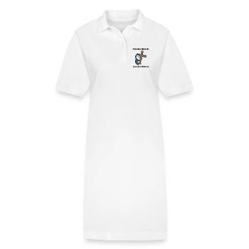 Pingouin et christianisme croisent chères filles - Robe polo bio PAIGER Stanley/Stella Femme - blanc - Devant