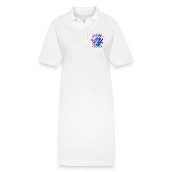 Calmar de poulpe otaku Otaku Kawaii - Robe polo bio PAIGER Stanley/Stella Femme - blanc - Devant