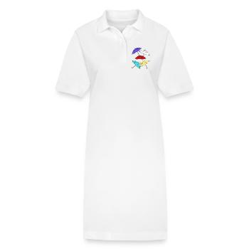 Parapluie Parapluies Parapluie Tempête Météo - Robe polo bio PAIGER Stanley/Stella Femme - blanc - Devant
