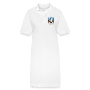London - Stanley/Stella Frauen Bio-Polokleid PAIGER - Weiß - Vorne