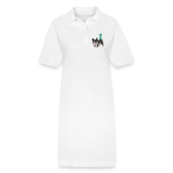 Numéro 1 Numéro Un - Robe polo bio PAIGER Stanley/Stella Femme - blanc - Devant