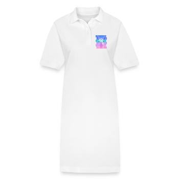 Alpaga - Robe polo bio PAIGER Stanley/Stella Femme - blanc - Devant