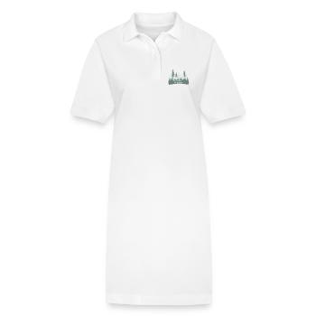 Winterwunderwald Silhouetten - Stanley/Stella Frauen Bio-Polokleid PAIGER - Weiß - Vorne
