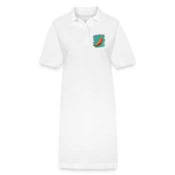 Chili - Stanley/Stella PAIGER Organic Women’s Polo Dress - white - Front