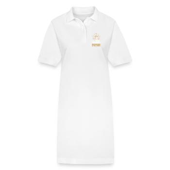 Habemus Papam 2025 Portrait du pape Élection du pape Vatican - Robe polo bio PAIGER Stanley/Stella Femme - blanc - Devant