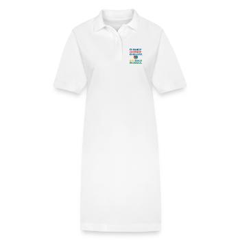 Ich bin nicht unhöflich ich bin Autist Spruch - Stanley/Stella Frauen Bio-Polokleid PAIGER - Weiß - Vorne