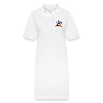 requin requin tigre requin plongeur requins mignons grand requin blanc - Robe polo bio PAIGER Stanley/Stella Femme - blanc - Devant