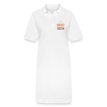 Pulp Fiction - Say What! Again - Stanley/Stella PAIGER Organic Women’s Polo Dress - white - Front