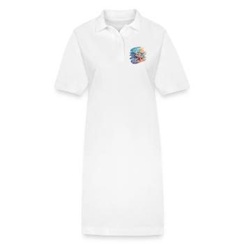 Étoile de mer Étoile de mer - Robe polo bio PAIGER Stanley/Stella Femme - blanc - Devant