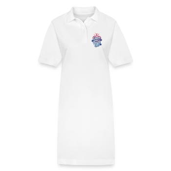 Je connais H.T.M.L - Comment rencontrer des dames - Robe polo bio PAIGER Stanley/Stella Femme - blanc - Devant