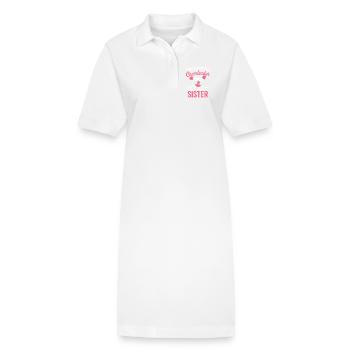 Cheerleader Spruch Lustiges Cheerleader Geschenk - Stanley/Stella Frauen Bio-Polokleid PAIGER - Weiß - Vorne