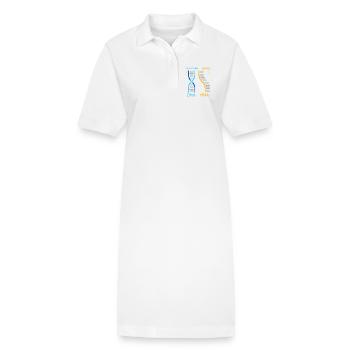 Professeur de biologie Biologiste Biologiste en microbiologie - Robe polo bio PAIGER Stanley/Stella Femme - blanc - Devant