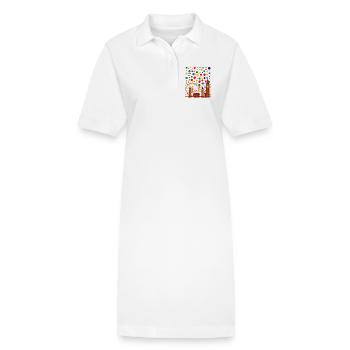 Chemise Spotty 2025 London City UK Big Ben Enfants Garçons - Robe polo bio PAIGER Stanley/Stella Femme - blanc - Devant