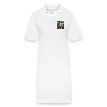 Madrid - Robe polo bio PAIGER Stanley/Stella Femme - blanc - Devant