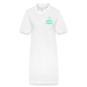 Chimie Chimiste Professeur de chimie - Robe polo bio PAIGER Stanley/Stella Femme - blanc - Devant