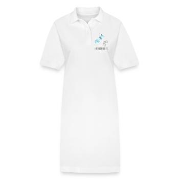 Chimie Chimiste Professeur de chimie - Robe polo bio PAIGER Stanley/Stella Femme - blanc - Devant