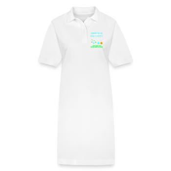 Chimie Chimiste Professeur de chimie - Robe polo bio PAIGER Stanley/Stella Femme - blanc - Devant