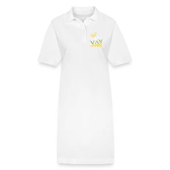 Chimie Chimiste Professeur de chimie - Robe polo bio PAIGER Stanley/Stella Femme - blanc - Devant