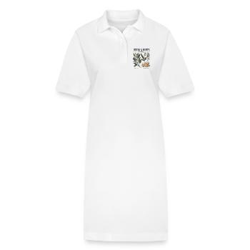 Herbs & Roots – Salbei & Ingwer - Stanley/Stella Frauen Bio-Polokleid PAIGER - Weiß - Vorne