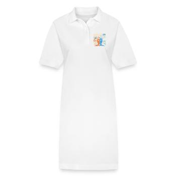 Generation 1995: Analog trifft Digital - Stanley/Stella Frauen Bio-Polokleid PAIGER - Weiß - Vorne