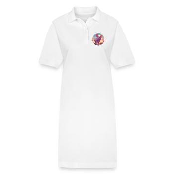 Cochon Cochon - Robe polo bio PAIGER Stanley/Stella Femme - blanc - Devant