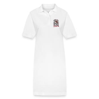 Cloche de Vive - Robe polo bio PAIGER Stanley/Stella Femme - blanc - Devant