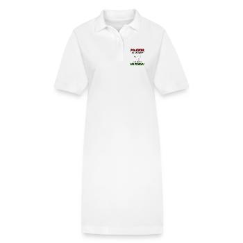 Politiker an die Front und zack ist Weltfrieden - Stanley/Stella Frauen Bio-Polokleid PAIGER - Weiß - Vorne