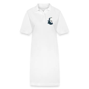 Einhorn mit Umhang, Magie im Herzen - Stanley/Stella Frauen Bio-Polokleid PAIGER - Weiß - Vorne