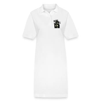 Rebellischer Affe in Leder - Stanley/Stella Frauen Bio-Polokleid PAIGER - Weiß - Vorne