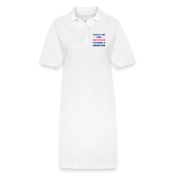 animatrice - Robe polo bio PAIGER Stanley/Stella Femme - blanc - Devant