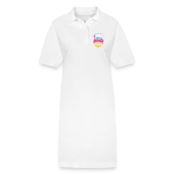 Anime-fangirl Schreit Anime-reaktion - Stanley/Stella Frauen Bio-Polokleid PAIGER - Weiß - Vorne