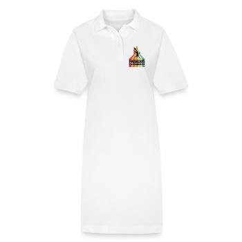 Parkour sans frontières - Robe polo bio PAIGER Stanley/Stella Femme - blanc - Devant