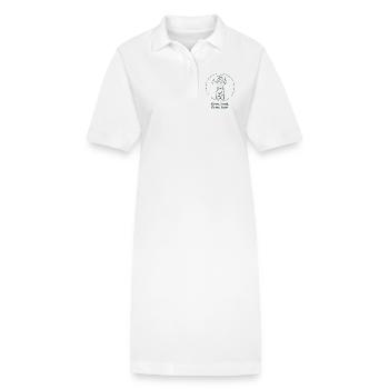 Ökologischer Gartenbau nachhaltige Landwirtschaft  - Stanley/Stella Frauen Bio-Polokleid PAIGER - Weiß - Vorne