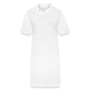 Navigation de nuit avec - Robe polo bio PAIGER Stanley/Stella Femme - blanc - Devant