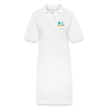 Vacances à la mer du Nord NORDDEICH OSTHOLSTEIN Fun - Robe polo bio PAIGER Stanley/Stella Femme - blanc - Devant