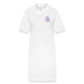 Dampflokomotive - Stanley/Stella Frauen Bio-Polokleid PAIGER - Weiß - Vorne
