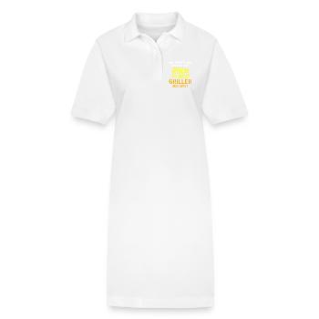 Griller Gift - Stanley/Stella PAIGER Organic Women’s Polo Dress - white - Front