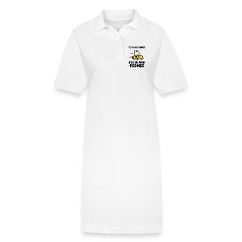 Humor Ich habe meinen Führerschein - Stanley/Stella Frauen Bio-Polokleid PAIGER - Weiß - Vorne