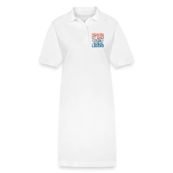 Ergothérapeute pédiatrique Papa L’idole Le thérapeute pédiatrique - Robe polo bio PAIGER Stanley/Stella Femme - blanc - Devant